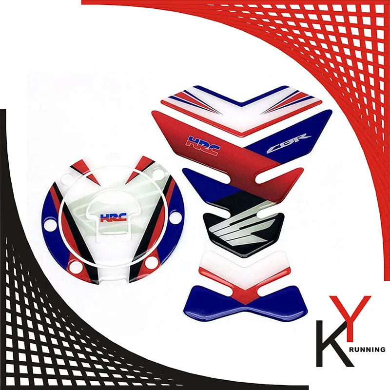 3D акрилатовые наклейки для Honda CBR ЛРВ 250 400 500 600 1000 1100 RR газойль топливный бак