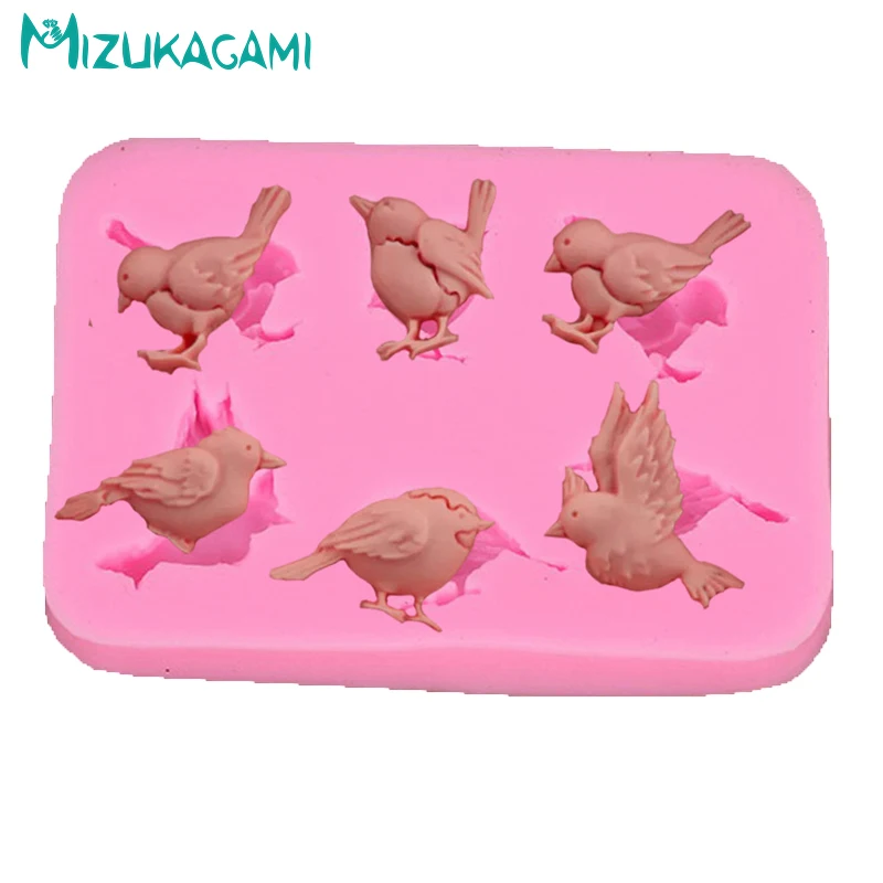 

Cake Mold Cute Birds Models Fondant Cake Molds Chocolate Silicone Molds Cake Decorating Tools DIY Kitchen Baking Tools DJ-01825