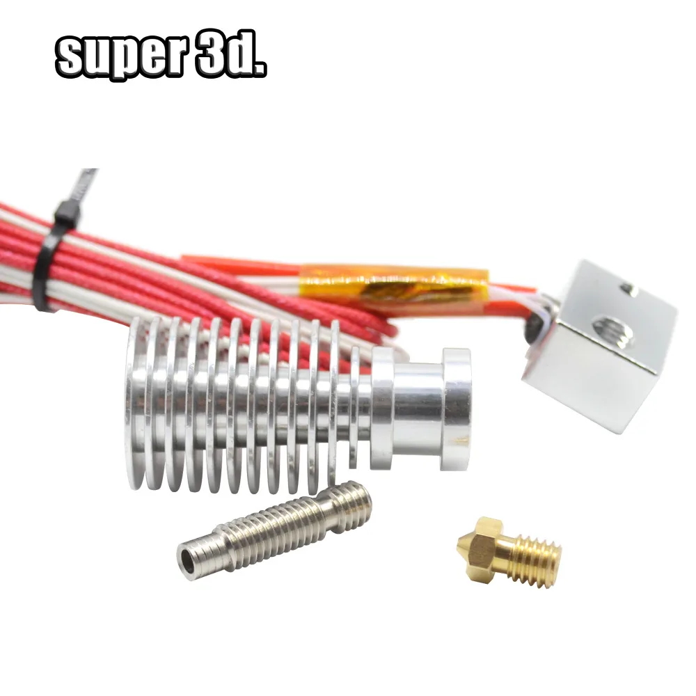 3D طابعة V6 واد لمسافات قصيرة J-رئيس Hotend 12 فولت ل 1.75 ملليمتر/3.0 ملليمتر الطارد مع 0.2/0.3/0.4/05 ملليمتر فوهة ل RepRap 3D طابعة 3D طابعة V6 واد لمسافات قصيرة J-رئيس Hotend 12 فولت ل 1.75 ملليمتر/3.0 ملليمتر الطارد مع 0.2/0.3/0.4/05 ملليمتر فوهة ل RepRap 3D طابعة