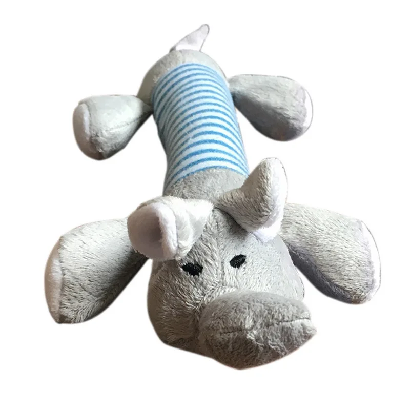 Hoomall 1 шт. высококачественные игрушки для собак Мягкие флисовые жевательные игрушки для питомцев долговечные куклы для вокализации игрушки для собак - Цвет: Elephant