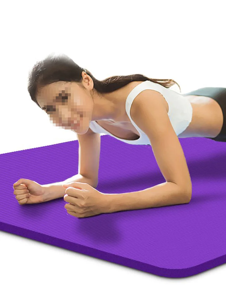 15 мм толщина Тонкий Йога тренажерный зал коврик добавить Yoga сумка не скользит NBR безвкусно утолщение упражнения Pad похудение фитнес