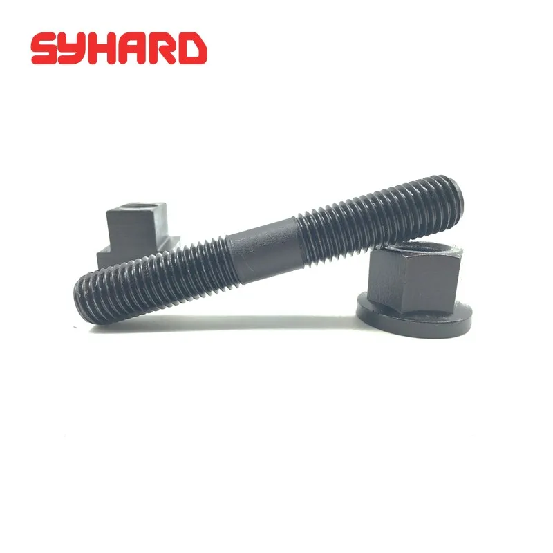 

High Strength 10.9 Level Double Head Screws M8-M10 GB901 Extended Tooth Thread Screw Bolt Stud Lathe Tools Arbor Accessories