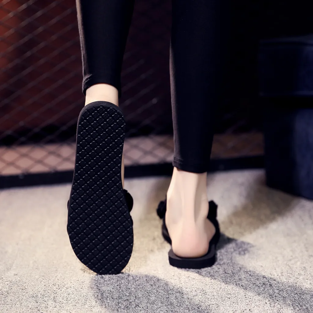 Simple Rose Pattern Slippers Quick-Drying Non-Slip Slippers for Womens