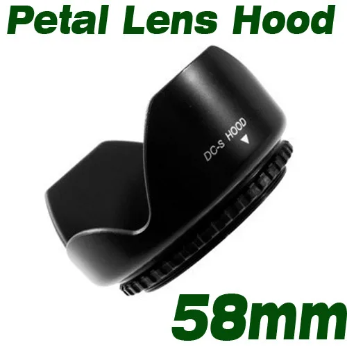 Hot COMLYO 58mm Camera Lens Hood Screw Mount Flower Shape for Canon/Nikon/Tamron/Sigma/ Sony 58mm Lens Camera Camera Accessories