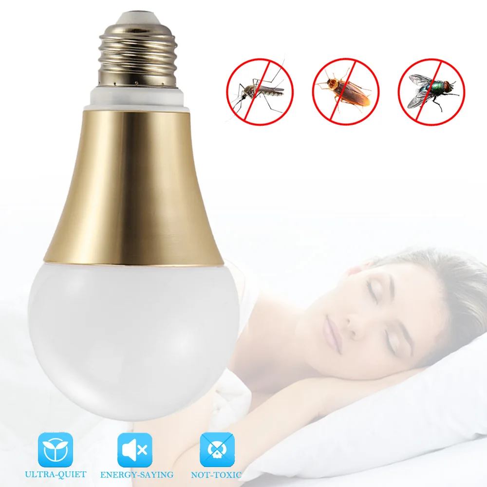 LED Bulb E27 9W Anti Mosquito Insect Flying Moths Killer Light lamp For