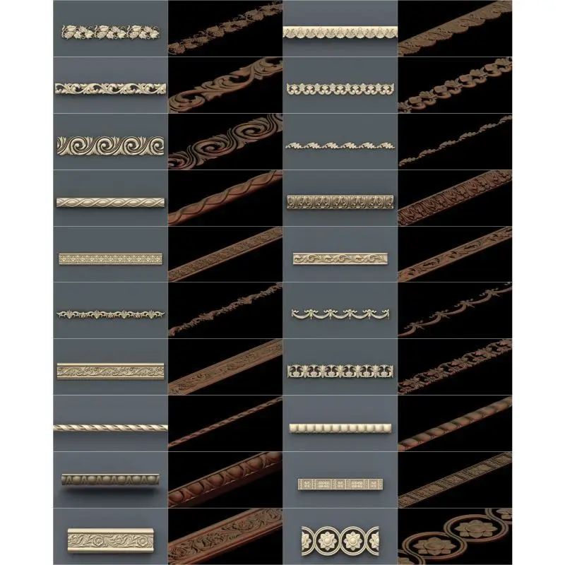 67pcs/set Decor horizontal 3d model STL relief for cnc STL format 3d model for cnc stl relief artcam vectric aspire