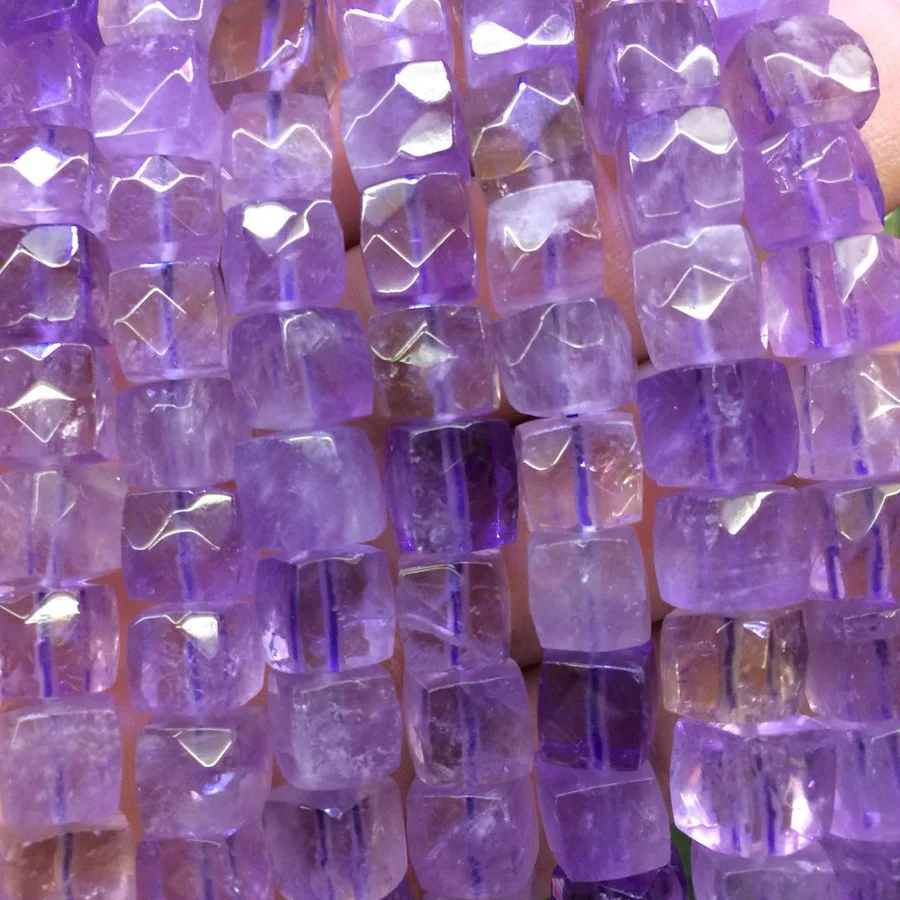 

square shape ametrine beads natural gemstone beads DIY spacer beads for jewelry making strand 15" wholesale !