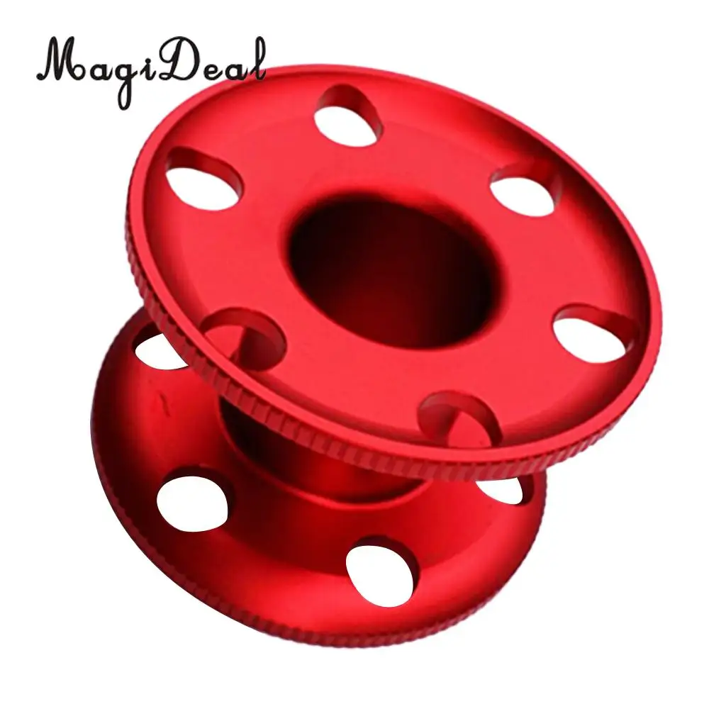 MagiDeal Durable Aluminum Scuba Diving Finger Spool Dive Reel Snorkeling Guide Line Spool for Water Sports Snorkeling Accessory