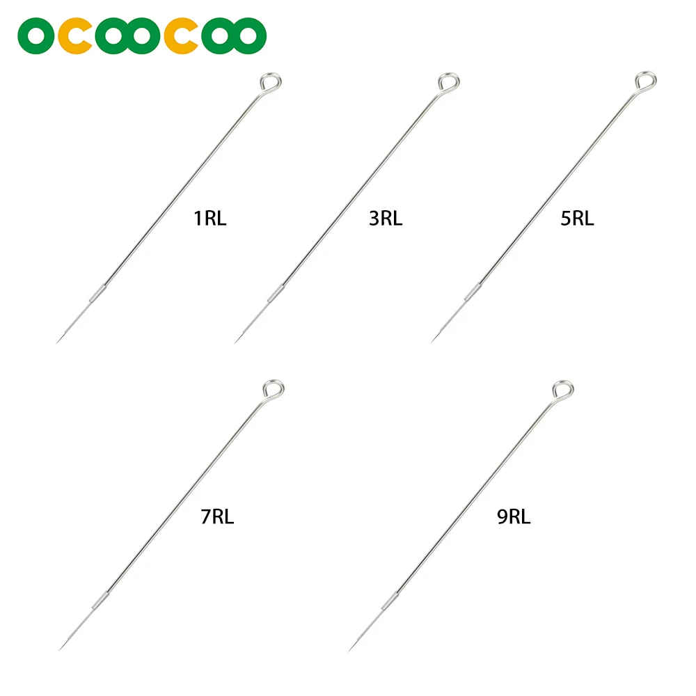 

50PCS 1RL 3RL 5RL 7RL 9RL Mixed Round Liner Tattoo Needles Disposable Sterilized Individual Package 304 Medical Stainless Steel