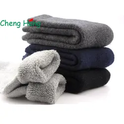 CHENG HENG 5 пар/упак. новые зимние женские толстые линии плотные теплые носки кролик шерстяные носки в трубке однотонное полотенце носки