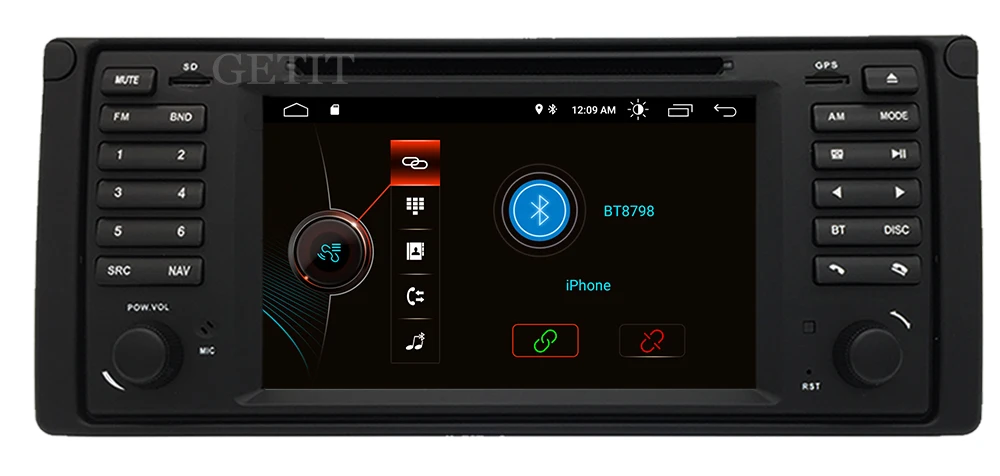 UI 1 din Android 10 автомобильный dvd-плеер для bmw E39 с gps Bluetooth Радио рулевое колесо управление камера карта