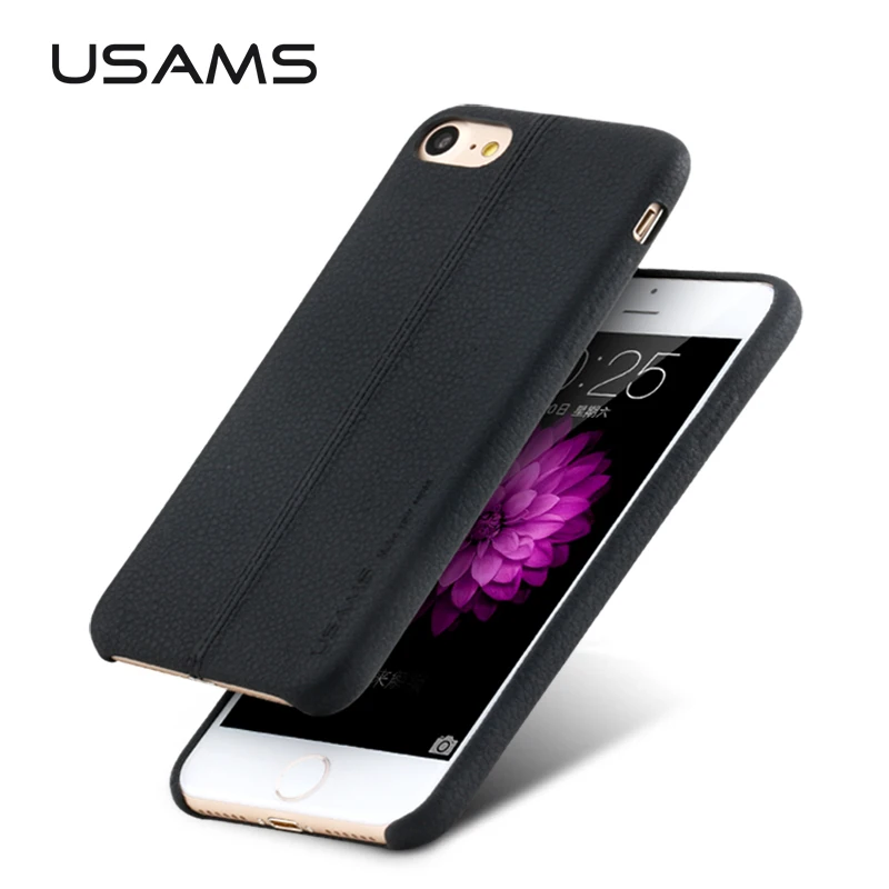 Чехол для iPhone 7 USAMS роскошный чехол из искусственной кожи plus с текстурой личи