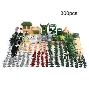 

300pcs military suit soldier military corps Soldier Playset Army Men Combat Model Action Figures Toy Set Assembling model toys