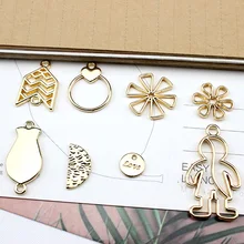 DIY accessoires Koreaanse legering eenvoudige geometrische liefde vierkante oorbellen materiaal armband hanger(China)