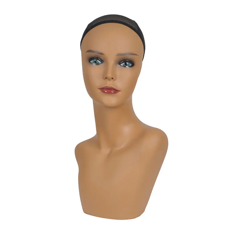 

New 1PC Free Shipping Female Mannequin Head Wigs Hats Cap Headphone Display maniqui Model For Hair Jewellery Display Stand