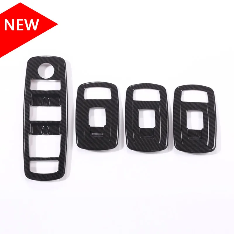 

Carbon Fiber Style ABS Plastic Window Lift Button Fram Cover Trim For Maserati Levante Car-styling Accessories