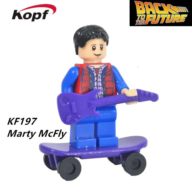 

20Pcs KF197 Super Heroes Wars Marty McFly Guy Clockwork Orange Doc Brown Luke Skywalker Building Blocks Brick Children Toys