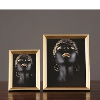 

Modern minimalist American solid wood photo frame decoration creative home bedroom bedside table display table photo frame