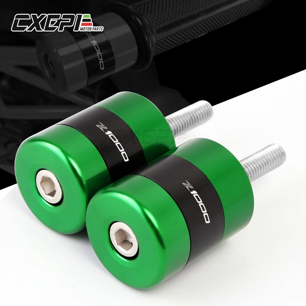 

Motorcycle CNC Aluminum Handlebar Grips Handle Bar Cap End Plugs For KAWASAKI Z1000 Z 1000SX 2010-2015 2016 2017 2018 2019