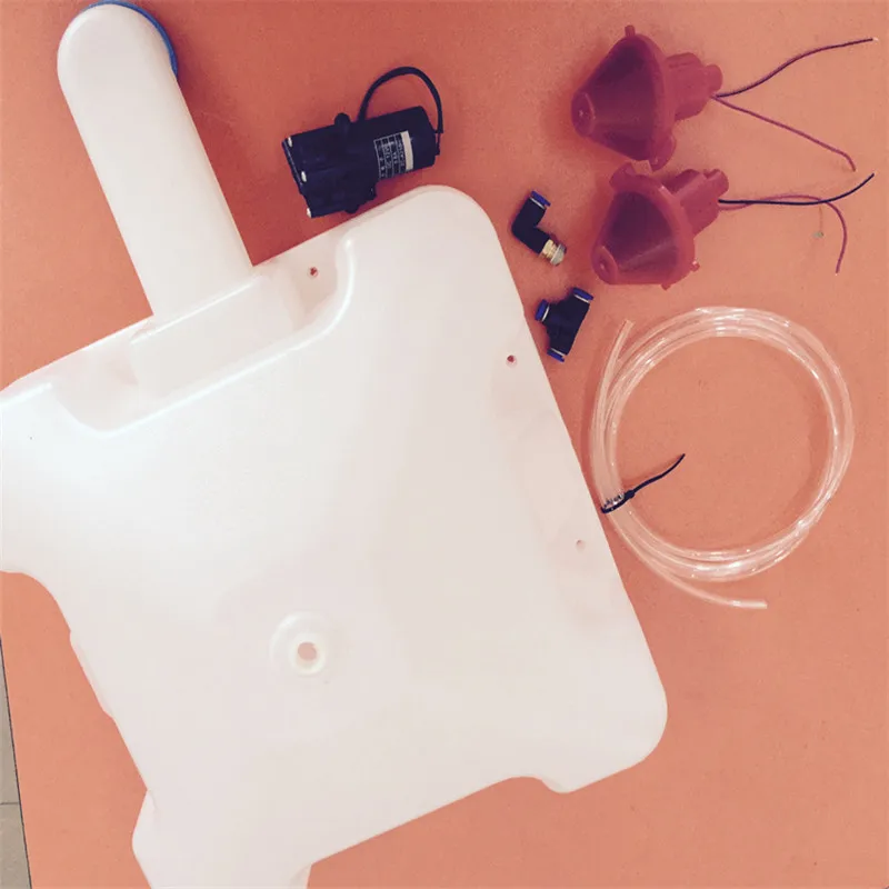

DIY 10L/KG water tank + electric centrifugal nozzle +12V water pump DIY agricultural spray drone spray system set