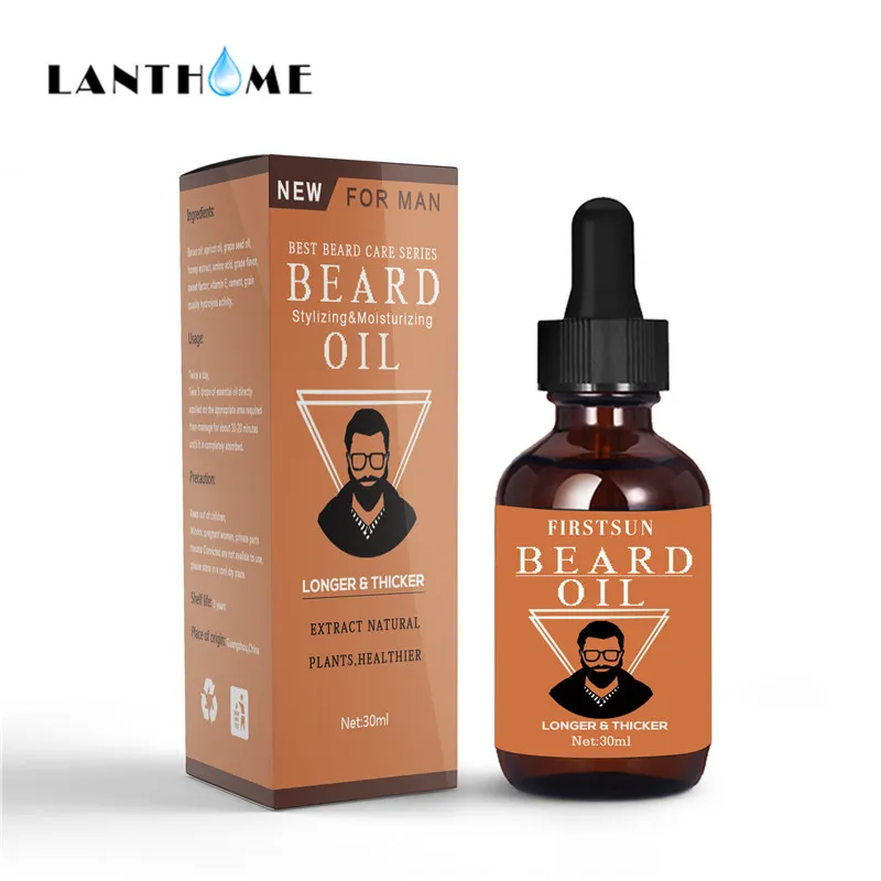 Натуральное масло для роста бороды для мужчин, органический воск для бороды, бальзам от выпадения волос бороды, несмываемый кондиционер для ухоженного роста - Цвет: KX801-3