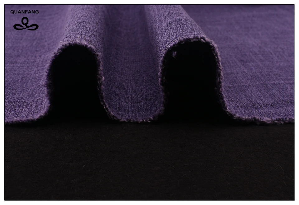 QUANFANG однотонная хлопковая льняная ткань для лоскутного шитья DIY& шитья/дивана/стола tecidos metro полуметра