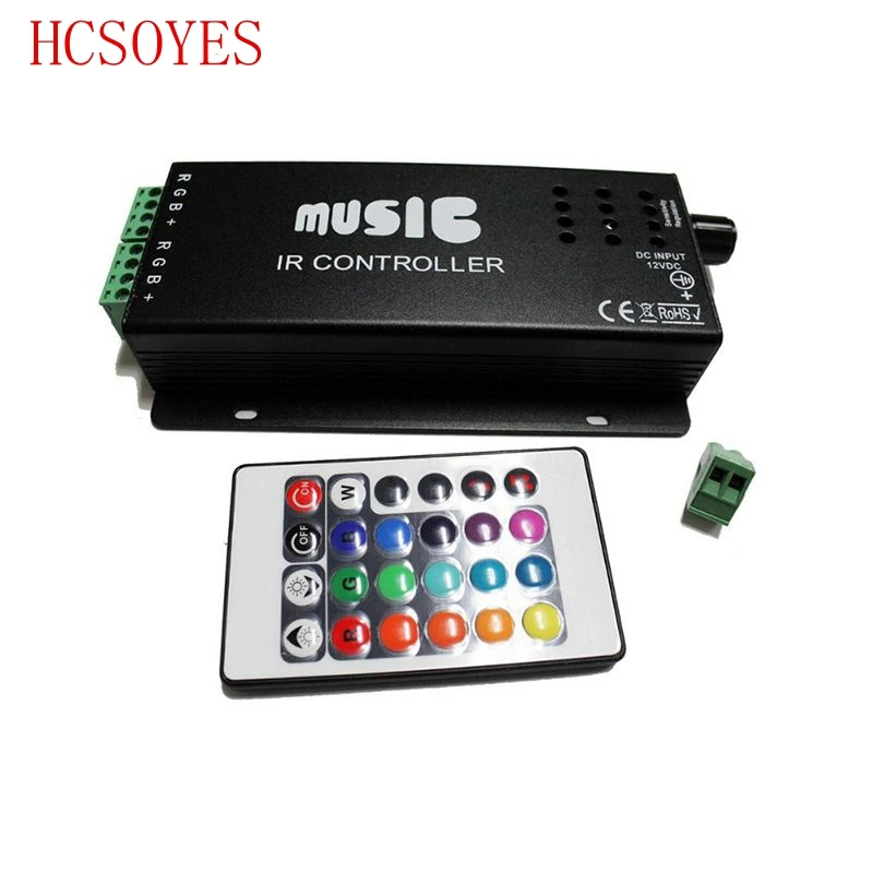 DC12 24V 24 Keys led Music controller IR remote RGB led controller for