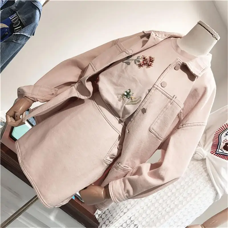 À Printemps 2018 Était Vêtements Couleur Taille Femmes Haute Veste Nouveau Lâche Single De 1 Longues Jupe Solide Costume Manches breasted Mince wg15xItvZq