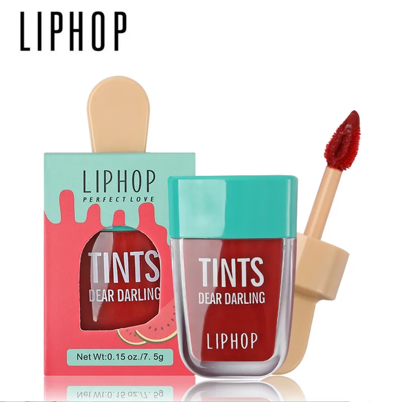 1 шт. LIPHOP стойкий тинт для губ 6 цветов жидкая губная помада Rouge A Levres Labial Matte Lip Gloss Sexy
