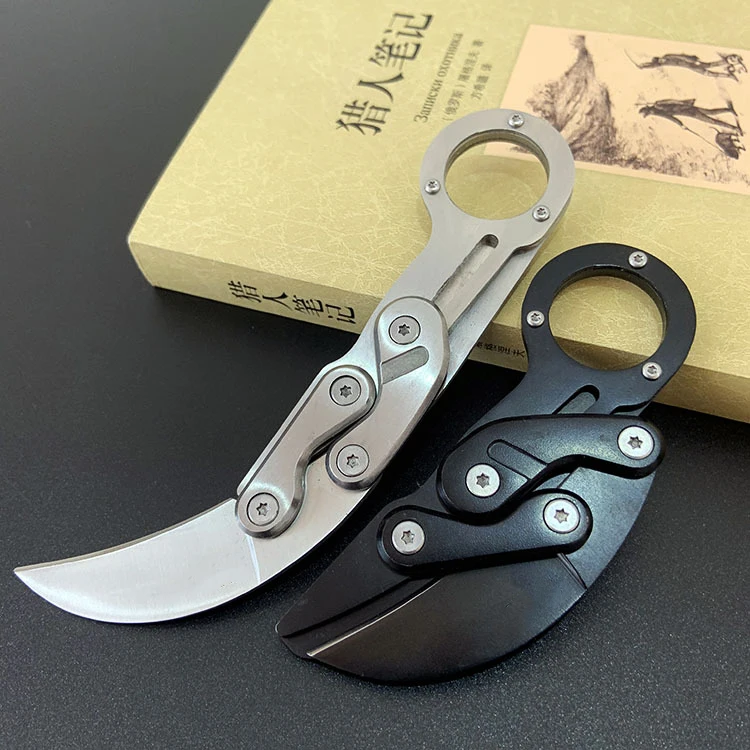 Механический коготь нож в виде лапы Morphing karambit Открытый EDC инструмент для выживания для кемпинга высокая твердость многофункциональная полная сталь cl