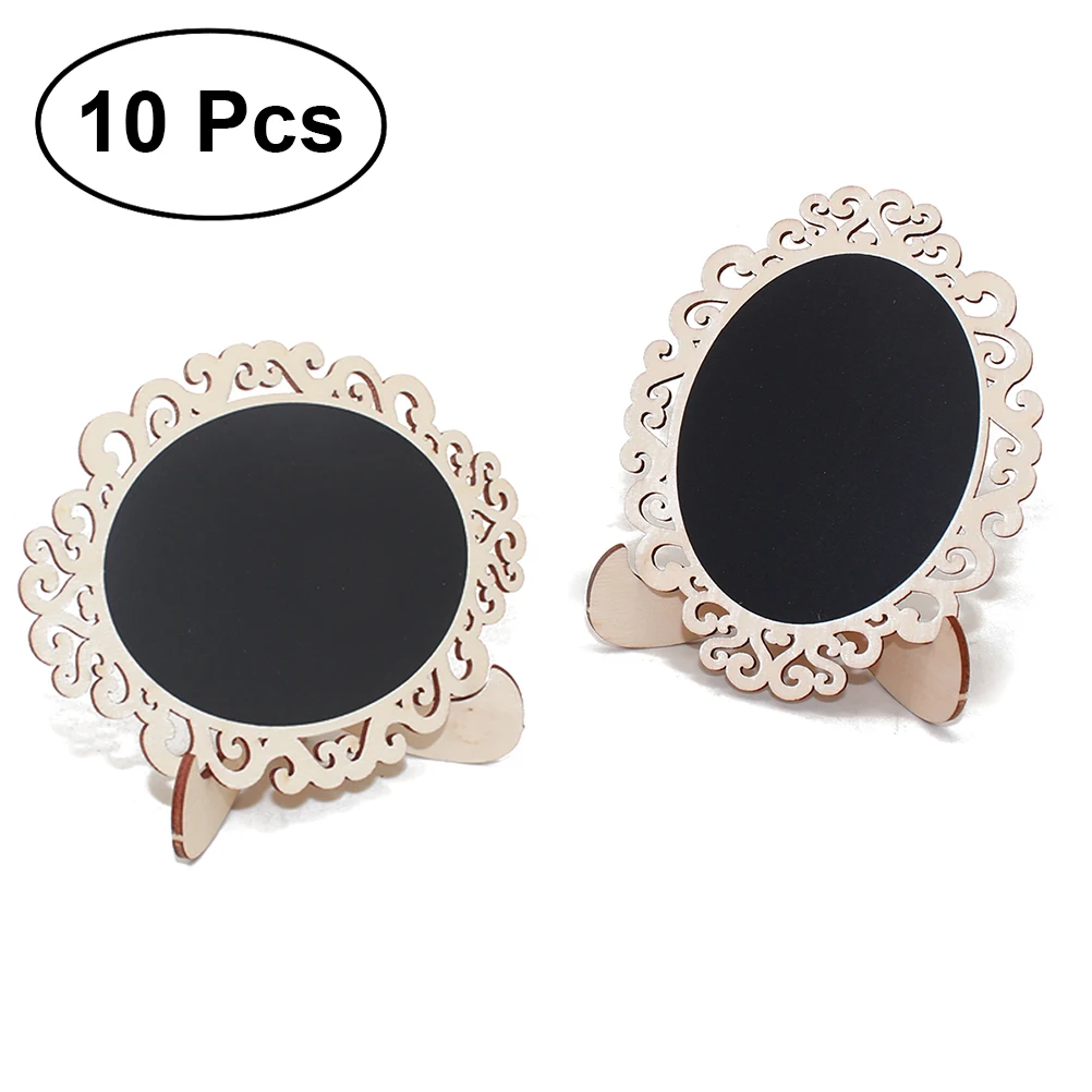 

10pcs Mini Wooden Blackboard Chalkboard Vintage Mini Wood Chalkboard Place Cards Wedding Table Number