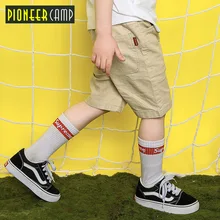 Pioneer kids/Новое поступление, шорты Детская одежда однотонные повседневные шорты для мальчиков, мягкие хлопковые Стрейчевые Короткие штаны для мальчиков BDK809021