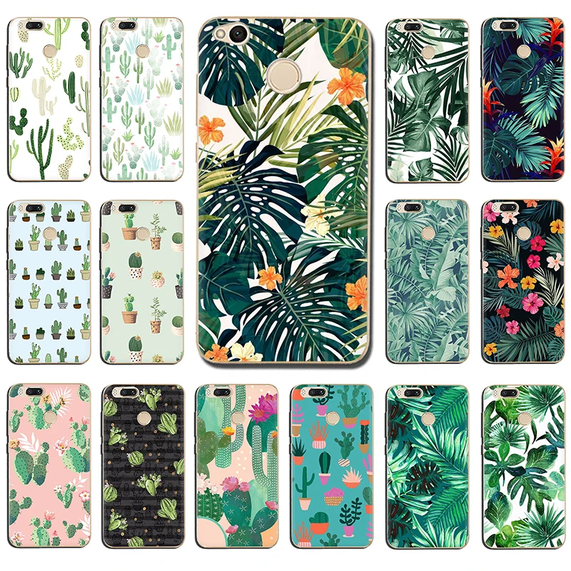 

Tropical Plants Cactus Hard phone case for Xiaomi 5 5S 6 8 se A1 A2 Lite Mix 2S POCOPHONE F1 9 se Max 3