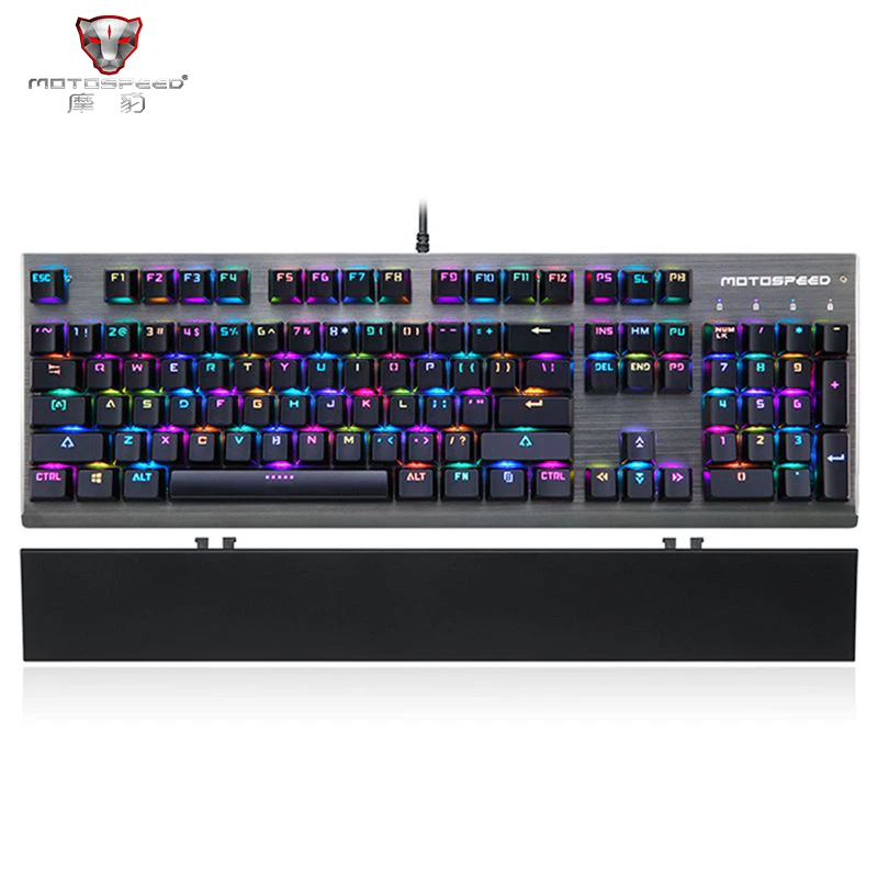 

Motospeed Shipping from Russia CK108 Wired Mechanical RGB LED Backlight 104 Key Anti-Ghosting Gaming Keyboard With Box Keyboard