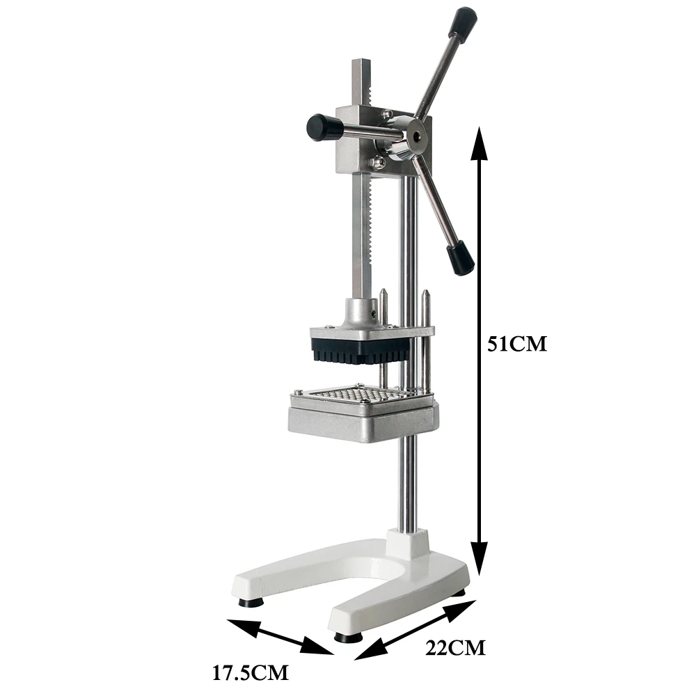 ITOP Manual Vertical Potato Chips Machine French Fries Cutter Slicer With 6mm 9mm 13mm Blade Potato Carrot Vegetable Tools