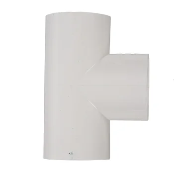 

40mm x 40mm White PVC-U 3Way Plain Equal Tee Connect Pipe Tube Adapter