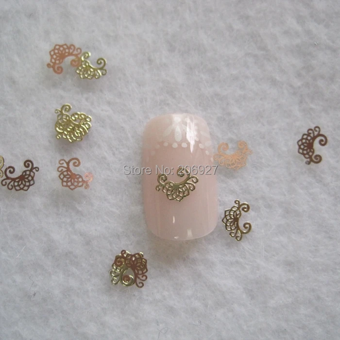 

MS277-2 100pcs Gold Cute Metal Sticker Nail Art Metal Sticker Nail Art Decoration Non-adhesive Sticker