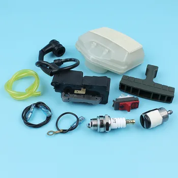 

Ignition Coil Air Fuel Filter Kill Switch Spark Plug Kit For Husqvarna 362 365 371 372 Chainsaw Handle Grip Fuel Line