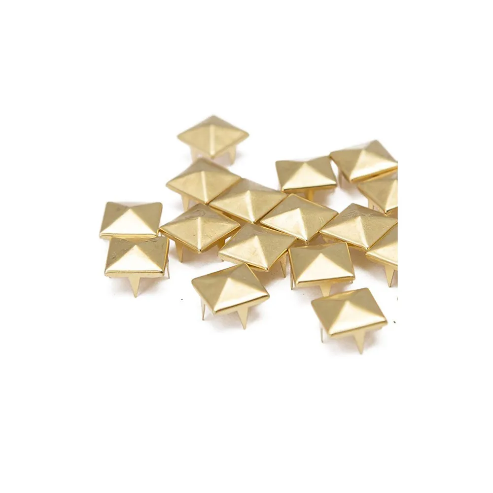 50 шт. заклепки в форме пирамиды металлические элементы бусины заклепки в стиле панк заклепки с шипами(12 мм