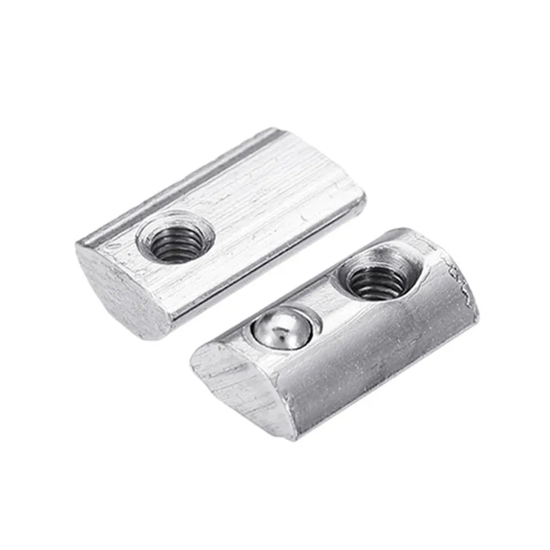 10pcs 20M4 Elastic Nut T Roll Ball Spring Nuts for 2020 Series Aluminum