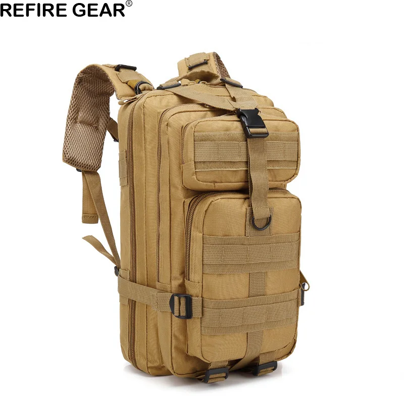 Мужской Камуфляжный тактический рюкзак Refire Gear зеленая армейская походная сумка