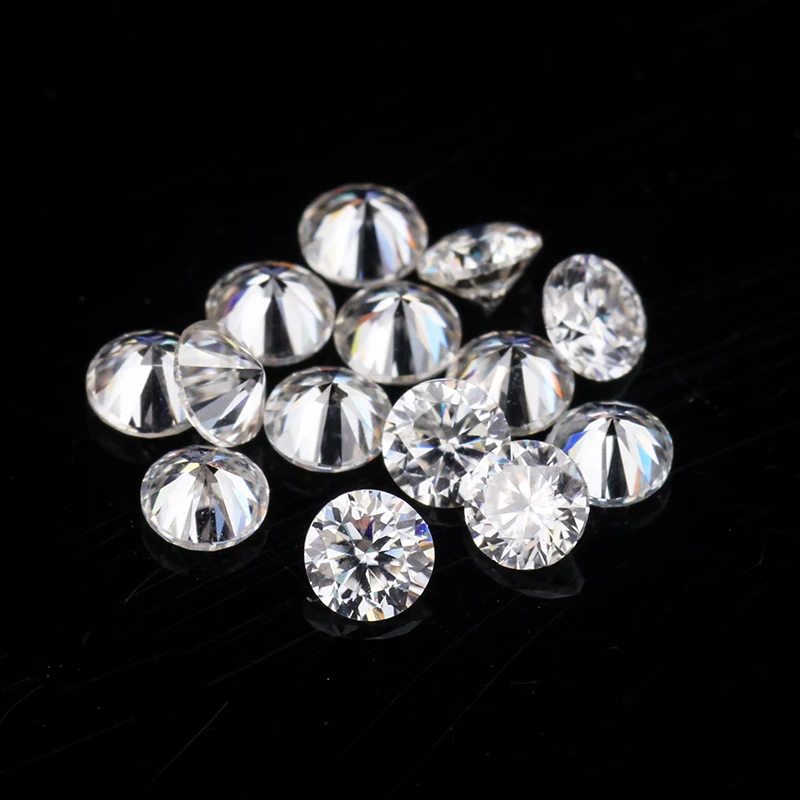 

6pcs 2.2mm good quallity stones for jewelry lucky gems moissanites