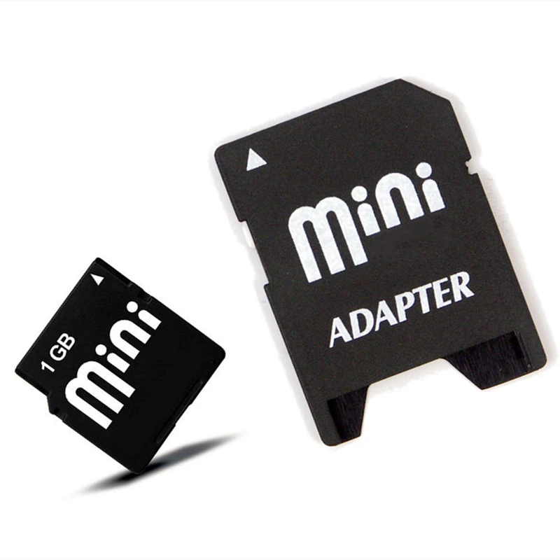 Promotion MINISD Card 1GB Memory card Mini SD Card 1GB With Card Adapter For Cellphone High 3