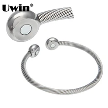 Uwin Новая мода нержавеющая сталь здоровья браслеты и браслеты для мужчин Высокое качество магнит здоровья браслет ювелирные изделия дропшиппинг