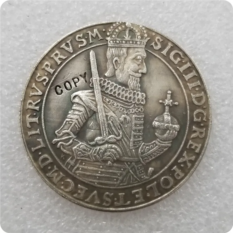 Польша: талар-сигис III (Zygmunt III) 1630 Юбилейные Монеты TorunCOPY копия монет магнитная