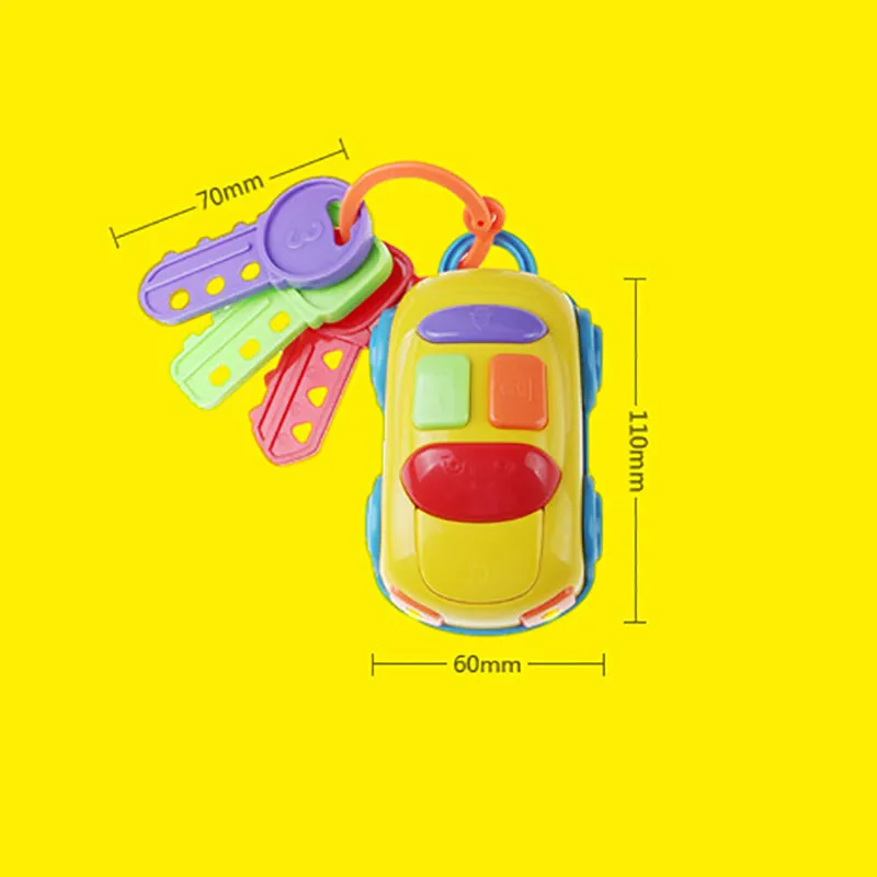 ABS Мини-автомобиль Детские Развивающие игрушки Музыка ключ автомобиля красочные цвета детские игрушки для детей подарок на день рождения