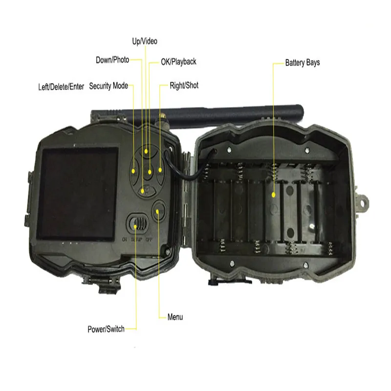 Охотничья камера 4G 36M 1080PHD камера дикой природы 100 футов фотоловушка mms ems Водонепроницаемая беспроводная камера тепловизор molnus