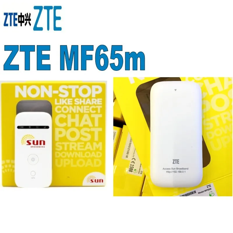 Лот из 500 шт ZTE MF65m 3G HSPA + точка доступа мобильный роутер Карманный WIFI