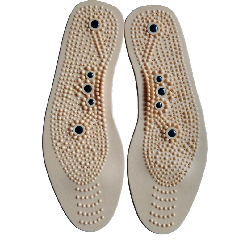 1 Pair Magnetic massage insoles magnetic stone soles of the soles of men's women's breathable full-foot health care insoles
