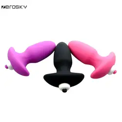 Zerosky Анальная пробка вибратор Секс-игрушки для Для мужчин массаж простаты Батт Anal Вибрационный Мужской Masturbator Эротические Игрушечные